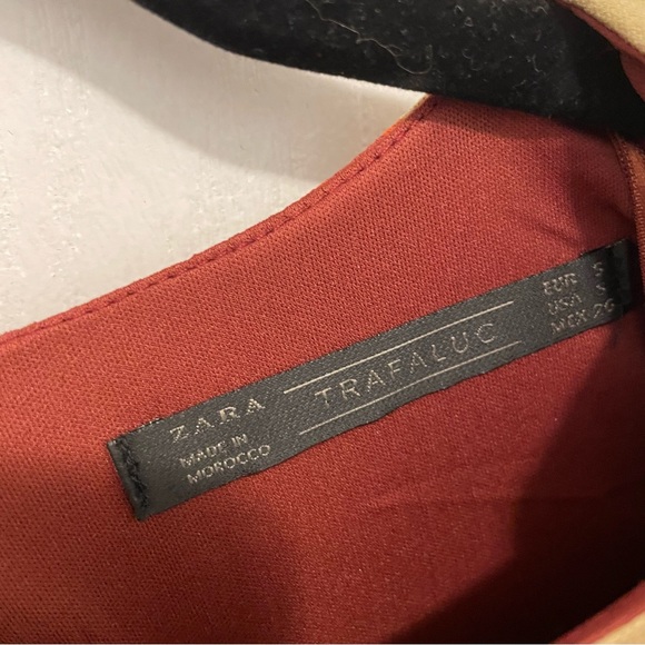 NWT ZARA Floral paisley Long Printed Shirt Dress S Fall Morocco - Picture 7 of 7